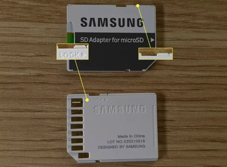 comment enlever la protection carte sd