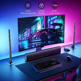 LED immersives : l’immersion ultime pour votre PC-Govee RGBIC 42cm Gaming Lightbar pour PC2