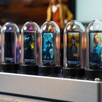 Horloge à tubes IPS : Le gadget Cyberpunk ultime-Lonyiabbi Horloge Simulée à Tubes Nixie_1