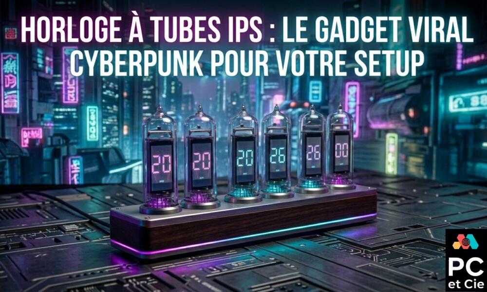 Horloge à tubes IPS : Le gadget Cyberpunk ultime