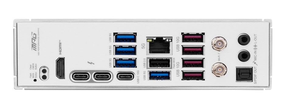 Carte mère GeForce RTX 5080-MSI MPG Z890 Edge TI WiFi-back